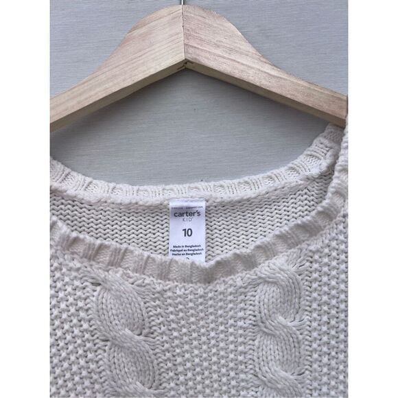 Carter's  Girls Cable-Knit Sweater Dress size 10 - Picture 3 of 4